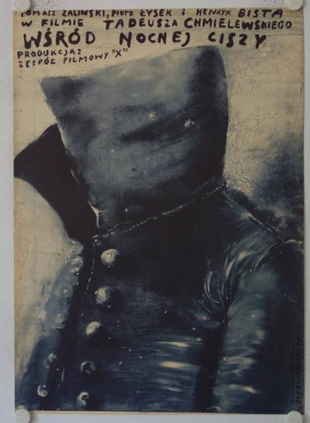 Es geschah in der Stille der Nacht originales polnisches Filmplakat